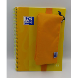 Pack cuaderno + portatodo triple amarillo Oxford