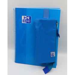 Pack cuaderno + portatodo triple azul Oxford