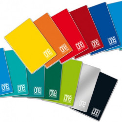 Cuaderno grapas tapa cartón  One Color cuadros 5x5 varios colores